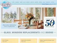 Tablet Screenshot of clovisglass.com